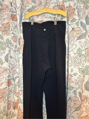 lululemon athletica Black High-Rise Leggings Flare with Logo